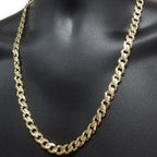 8.6MM 10k Yellow Handmade Gourmette Gold Chain MGC-055 Coeur Cult Core