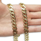 8.6MM 10k Yellow Handmade Gourmette Gold Chain MGC-055 Coeur Cult Core