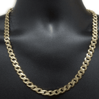 8.6MM 10k Yellow Handmade Gourmette Gold Chain MGC-055 Coeur Cult Core
