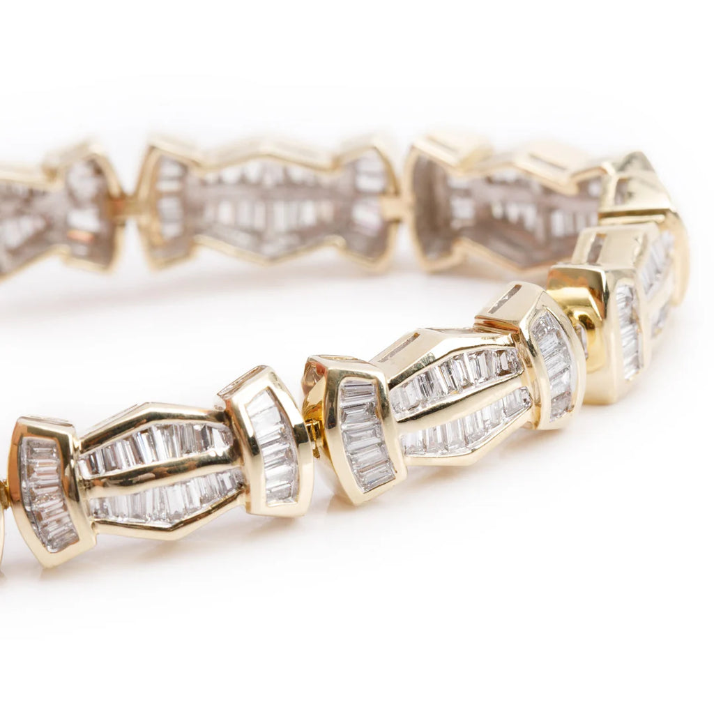 14k Yellow Gold 7.35 tcw. Diamond Bracelet Coeur Cult Core