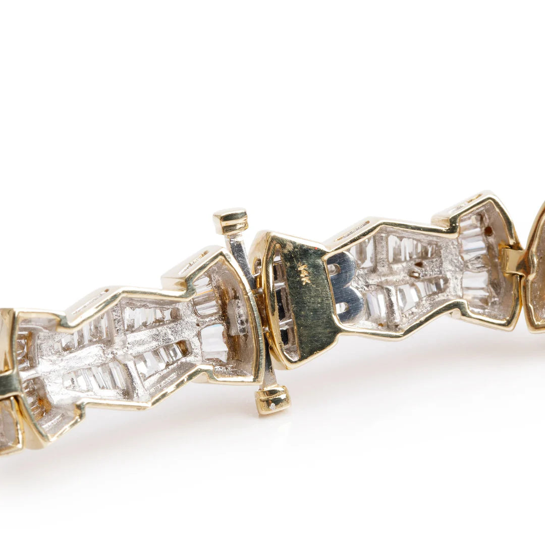 14k Yellow Gold 7.35 tcw. Diamond Bracelet Coeur Cult Core