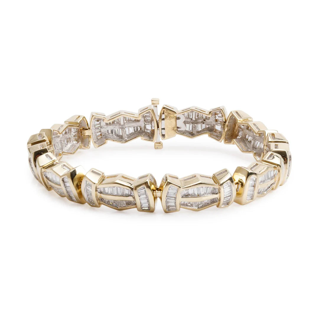 14k Yellow Gold 7.35 tcw. Diamond Bracelet Coeur Cult Core