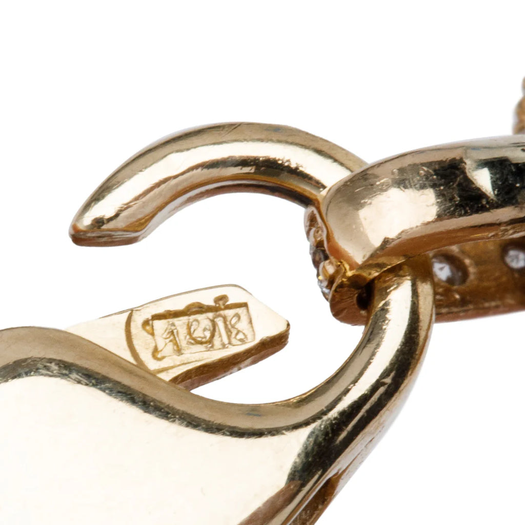 14k Yellow Gold 8.68 tcw. Pave Diamond Puffed Marina Link Bracelet Coeur Cult Core
