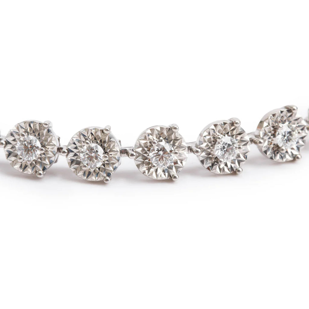18k White Gold 1.31 tcw. Diamond Tennis Bracelet