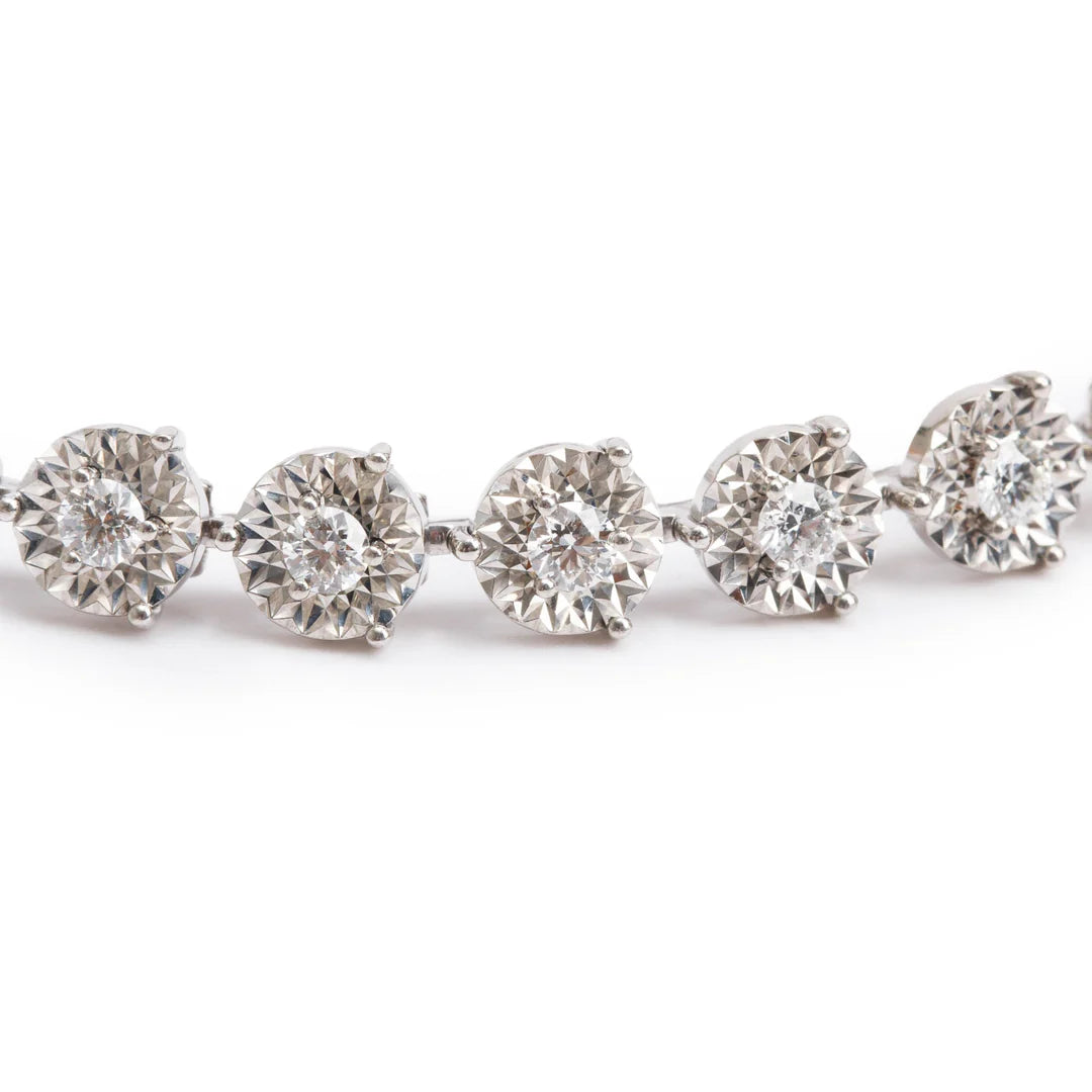 18k White Gold 1.31 tcw. Diamond Tennis Bracelet