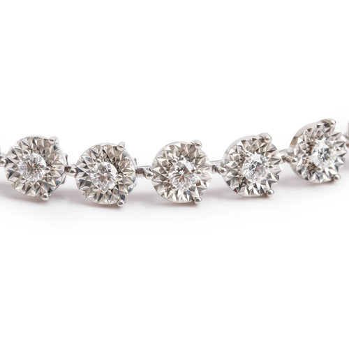 18k White Gold 1.31 tcw. Diamond Tennis Bracelet