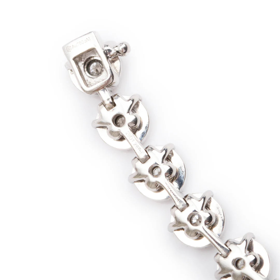 18k White Gold 1.31 tcw. Diamond Tennis Bracelet