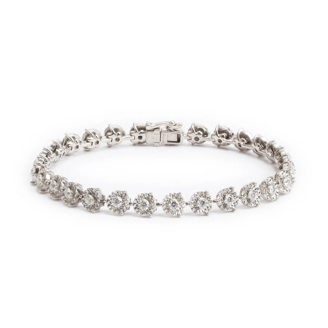 18k White Gold 1.31 tcw. Diamond Tennis Bracelet