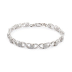 18k White Gold 1.82 tcw. Diamond Link Bracelet