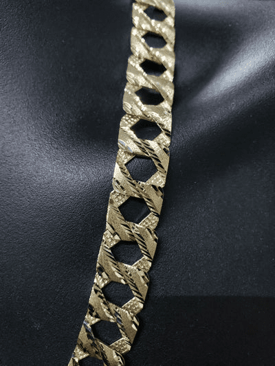 15mm 10k Jumbo Yellow Handmade Gourmette Gold Chain NEW, Size: 20 Coeur Cult Core