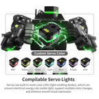 Humanoid Robot, Smart Boxing, Football, Dancing Robot, Graphical Programmable with Phone and Windows PC App, DIY Armored RC Robot with servo Lights