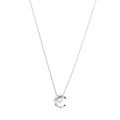 18k White Gold Diamond Coco Pendant Necklace