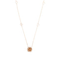 18k Rose Gold Diamond Flora Necklace w/ Box