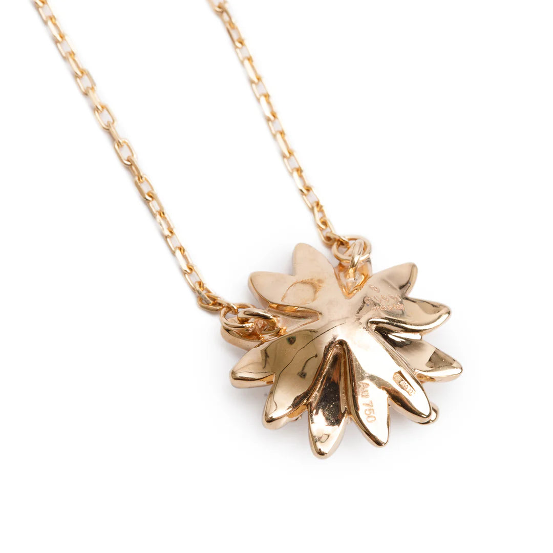18k Rose Gold Diamond Flora Necklace w/ Box