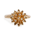 18k Yellow Gold Diamond Flora Horsebit Ring, Size 13 6.25 w/ Box
