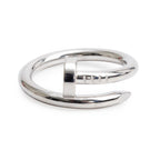 2024 18k White Gold Juste Un Clou Ring, Classic Model, Size 56 7.5 w/ Receipt