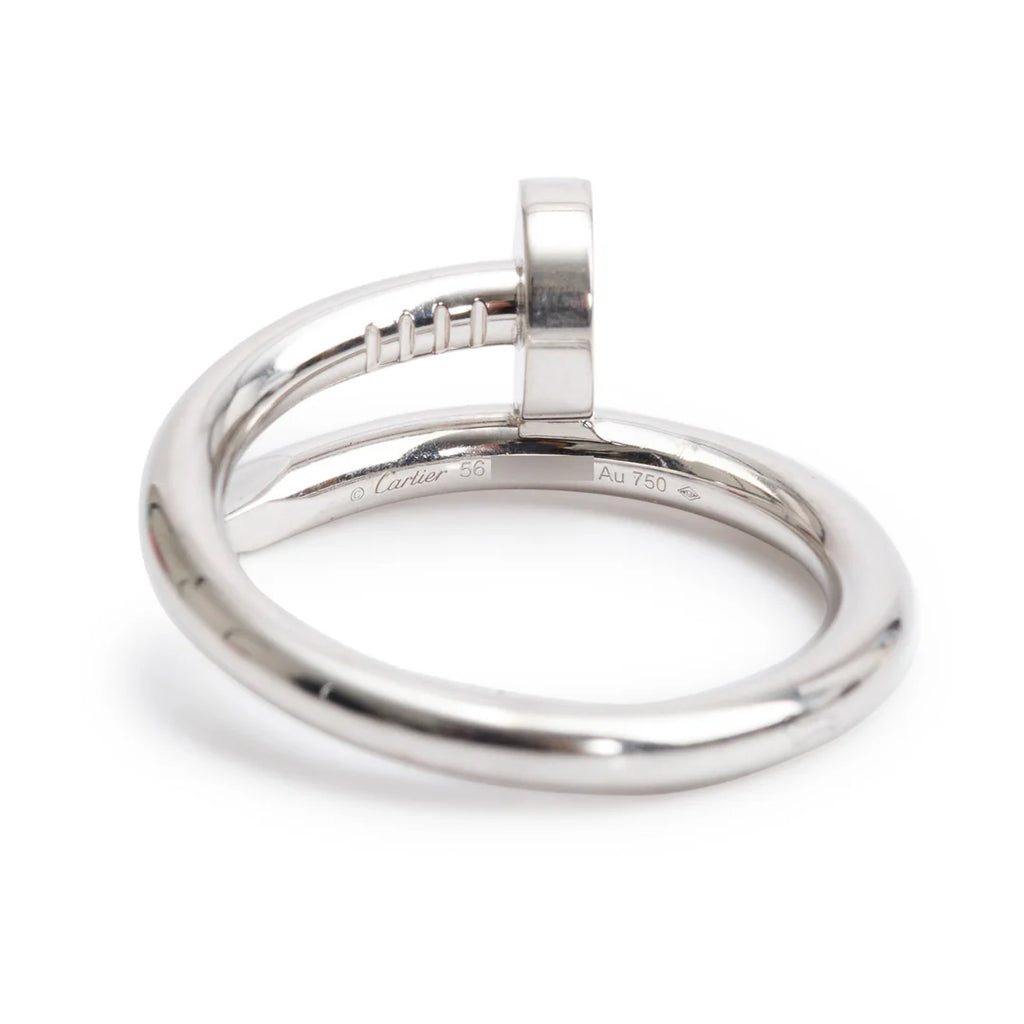2024 18k White Gold Juste Un Clou Ring, Classic Model, Size 56 7.5 w/ Receipt
