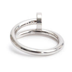 2024 18k White Gold Juste Un Clou Ring, Classic Model, Size 56 7.5 w/ Receipt