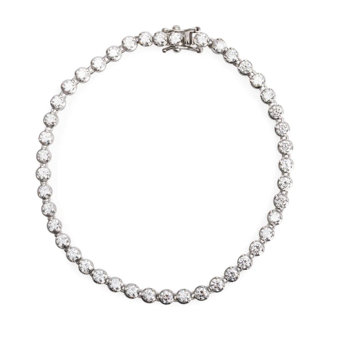 18k White Gold 5.0 tcw. Diamond Tennis Bracelet