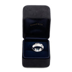 18k White Gold Diamond Atlas X Closed Wide Ring, Size 6 w/ Box