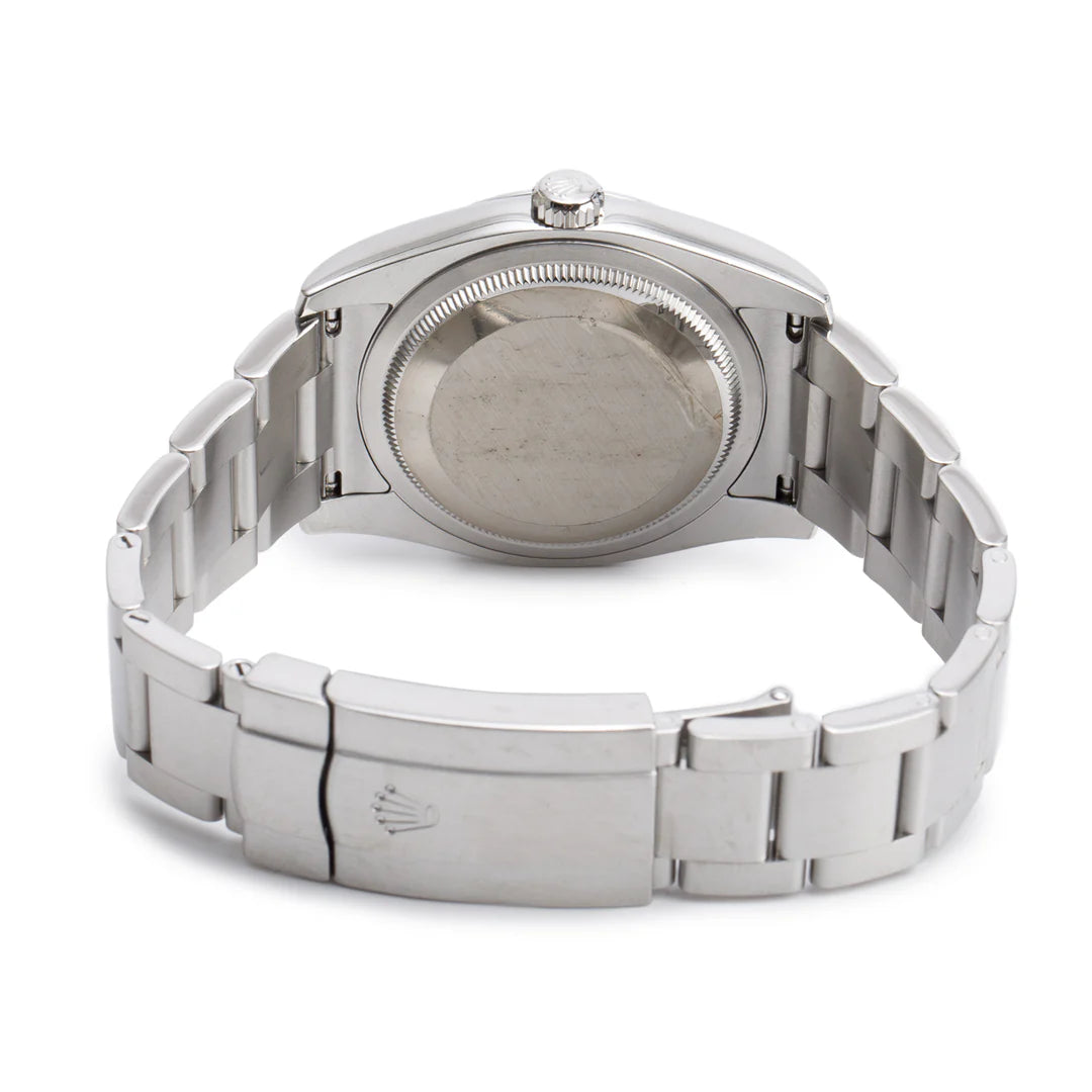 Stainless Steel Oyster Perpetual 36 MM Watch Blue Dial 116000 w/ Box &amp; Papers