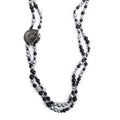 Ruthenium Faux Pearl &amp; Crystal Supermarket Soup Can Necklace w/ Box