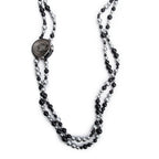 Ruthenium Faux Pearl &amp; Crystal Supermarket Soup Can Necklace w/ Box