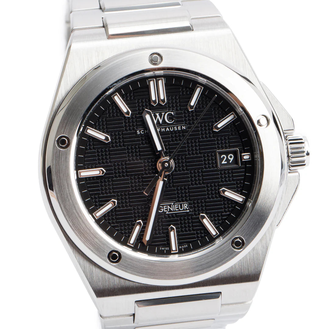 Stainless Steel Ingenieur 40 MM Automatic Watch Black Dial 3289 w/ Box