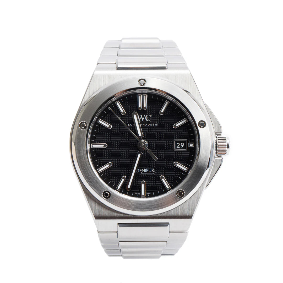Stainless Steel Ingenieur 40 MM Automatic Watch Black Dial 3289 w/ Box