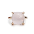 Paloma Picasso 18k Rose Gold Rose Quartz Sugar Stacks Ring, Size 6 w/ Box