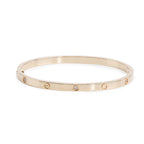 2023 18k Yellow Gold 6 Diamond Love Bracelet, Small Model, Size 16 w/ Box, Receipt &amp; Certificate Coeur Cult Core
