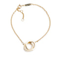 18k Yellow Gold 1837 Interlocking Circles Chain Bracelet w/ Box