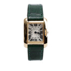 18k Yellow Gold Tank Anglaise Quartz Watch 3579 Coeur Cult Core