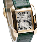 18k Yellow Gold Tank Anglaise Quartz Watch 3579 Coeur Cult Core