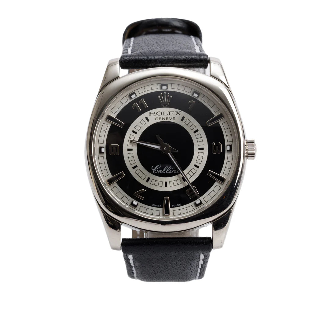 18k White Gold Cellini Danaos 38 MM Manual Watch 4243 w/ Box &amp; Papers