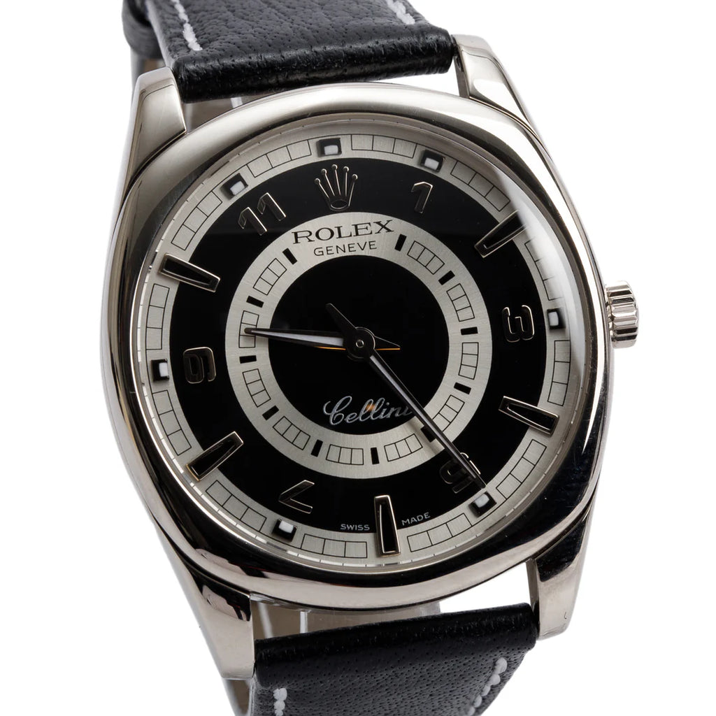 18k White Gold Cellini Danaos 38 MM Manual Watch 4243 w/ Box &amp; Papers