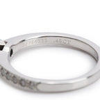 Novo Platinum 0.48 ct. Square Cushion Brilliant Cut Diamond Engagement Ring, Size 4.5 w/ Box &amp; Certification Paperwork