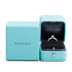 Novo Platinum 0.48 ct. Square Cushion Brilliant Cut Diamond Engagement Ring, Size 4.5 w/ Box &amp; Certification Paperwork
