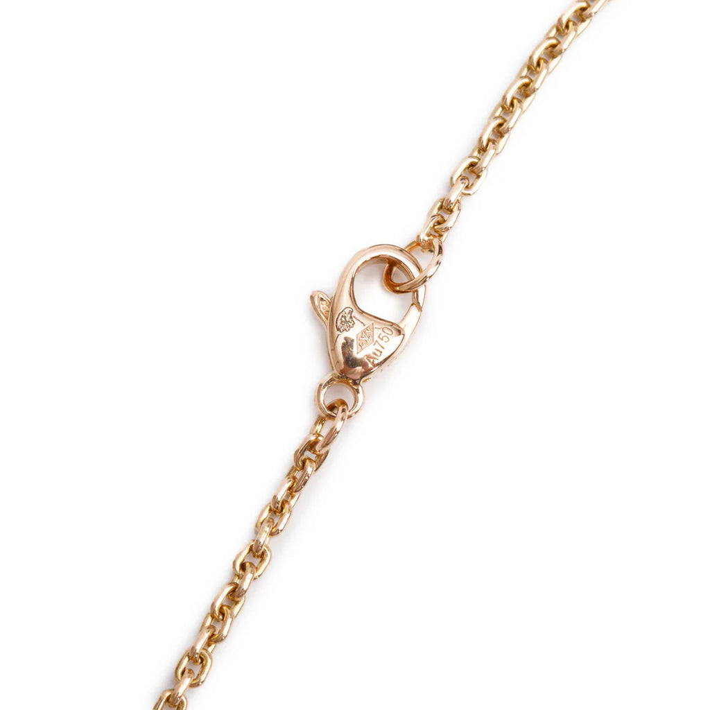 18k Rose, Yellow &amp; White Gold Diamond Idylle Blossom XL 3 Golds Necklace w/ Box