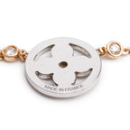 18k Rose, Yellow &amp; White Gold Diamond Idylle Blossom XL 3 Golds Necklace w/ Box