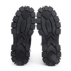 Black FF Canvas Black Leather Force Combat Boots, Men's Size 10
