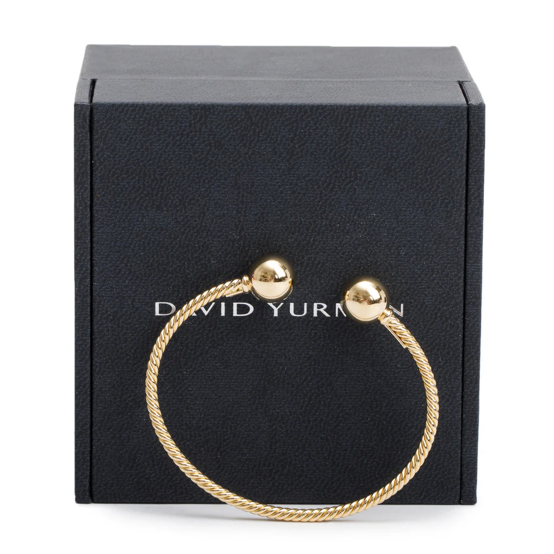 18k Yellow Gold Solari Cablespira 2.6 MM Bracelet w/ Box