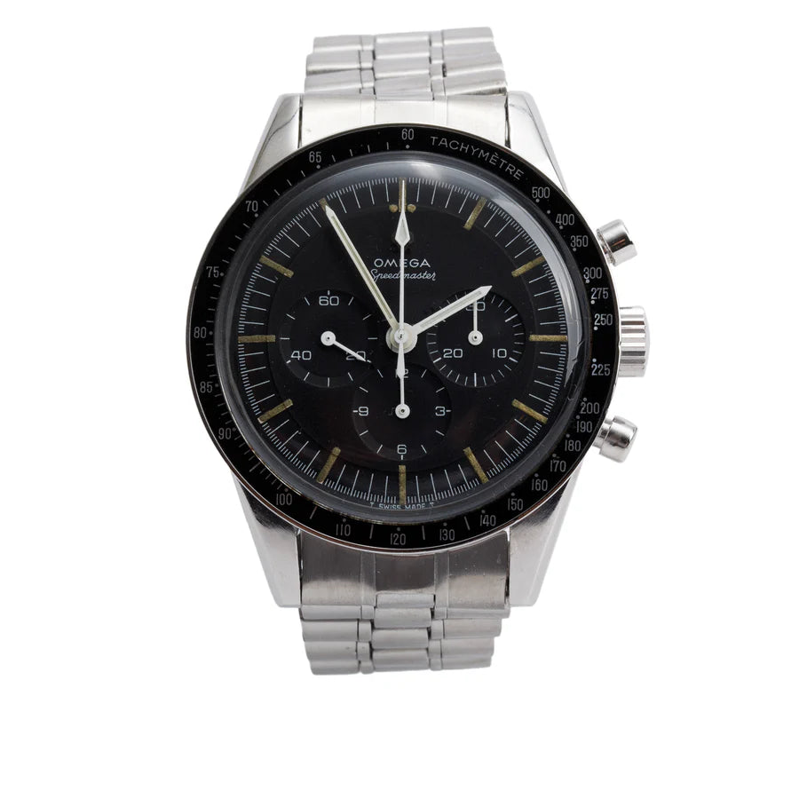 Stainless Steel Speedmaster Professional "Ed White" 39 MM Chronograph Manual MoonWatch w/ Service Papers