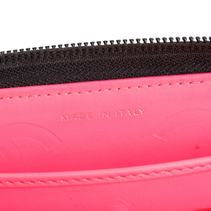 Black Calfskin Leather Cambon Yen Wallet w/ Box, Receipt &amp; Authenticity Card Coeur Cult Core