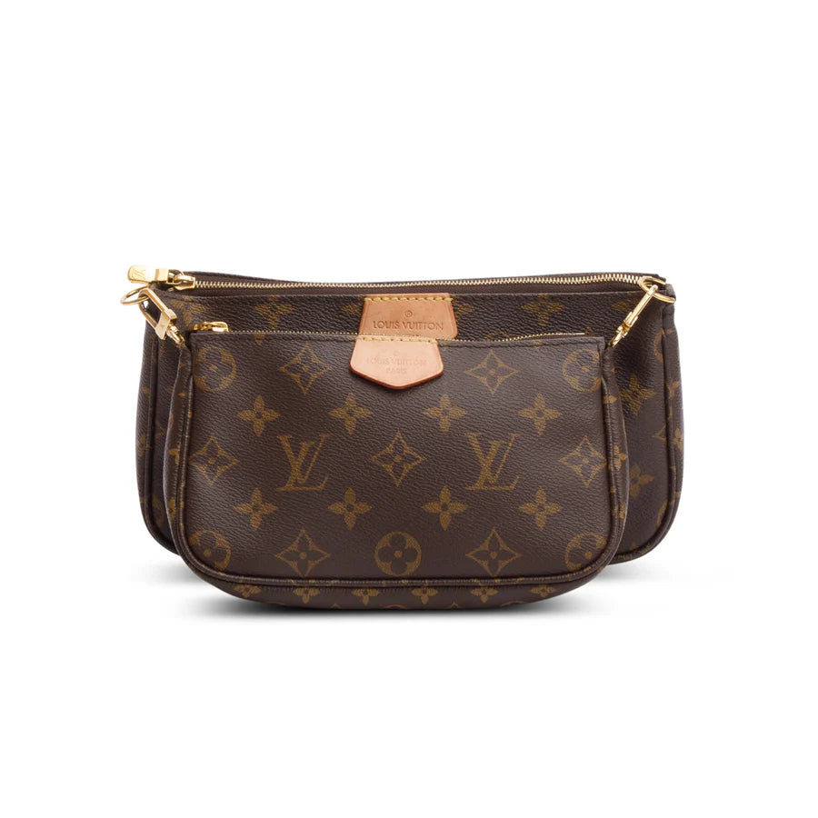 2020 Monogram Khaki Multi-Pochette Accessoires w/ Box Coeur Cult Core