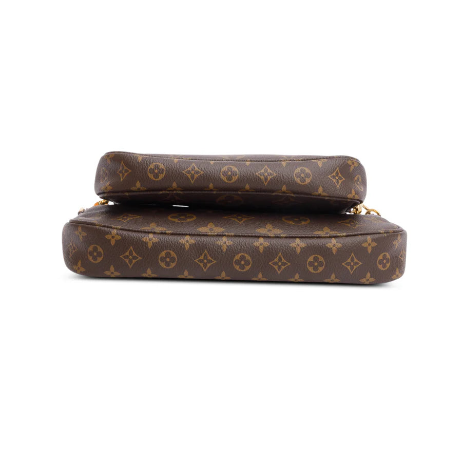 2020 Monogram Khaki Multi-Pochette Accessoires w/ Box Coeur Cult Core