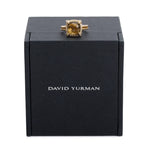 18k Yellow Gold Champagne Citrine &amp; Diamond Chatelaine Ring, Size 5 w/ Box
