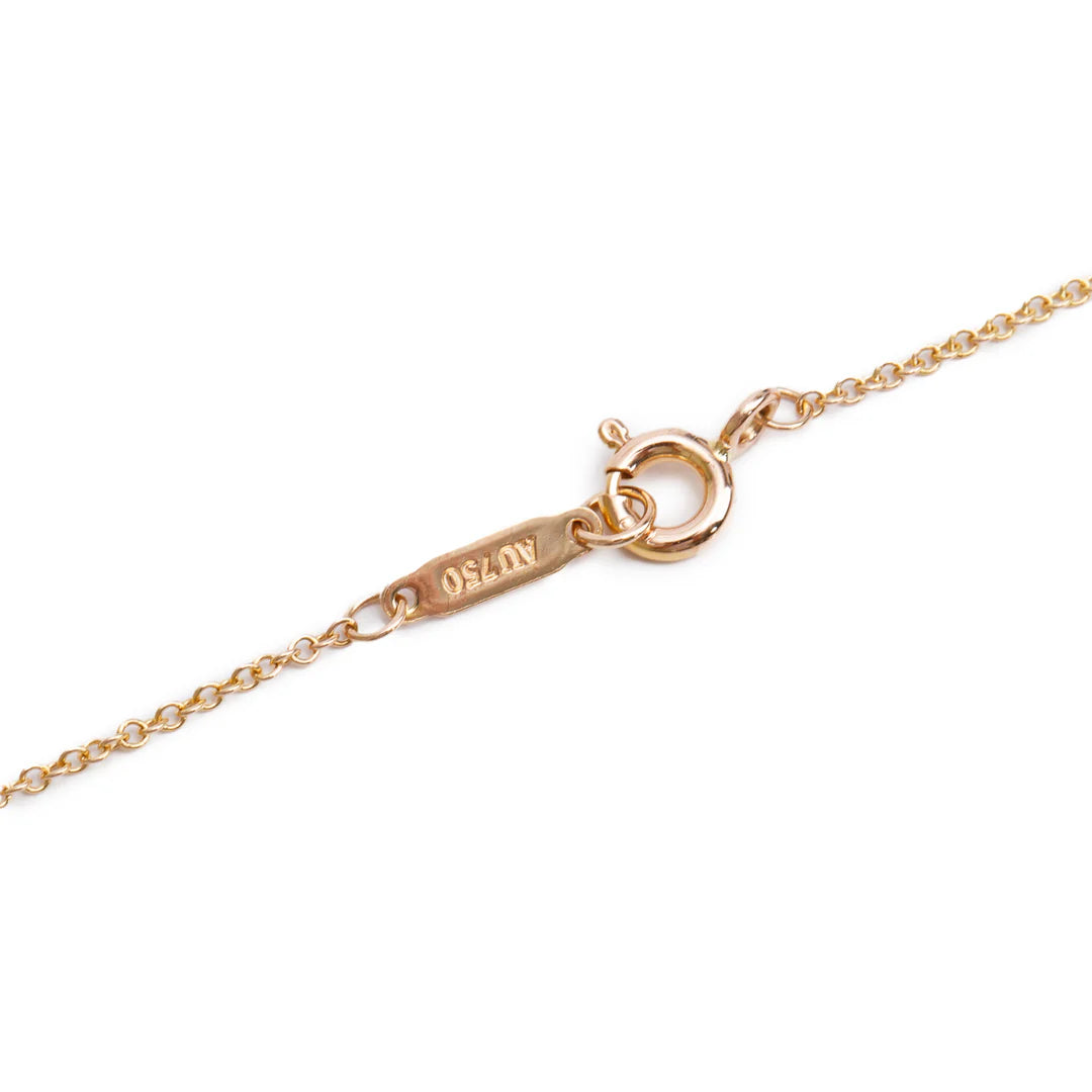 18k Rose Gold Return to Tiffany Small Heart Tag Pendant Necklace w/ Box
