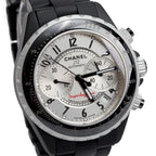 Titanium &amp; Black Ceramic J12 41 MM Automatic Chronograph Watch w/ Box &amp; Papers