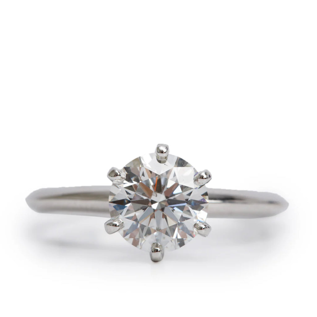Platinum 1.44 ct. Diamond Solitaire Engagement Ring, Size 5.5